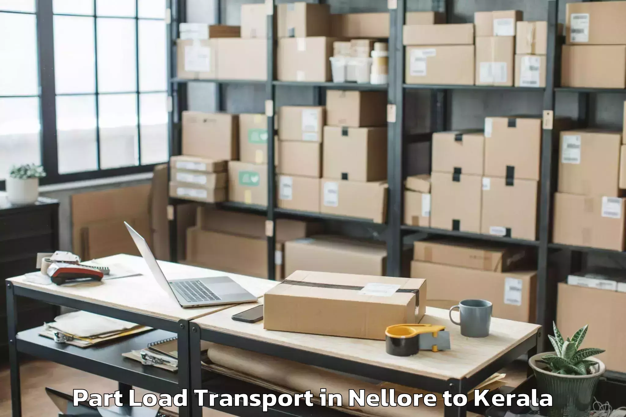 Book Nellore to Pangodu Part Load Transport